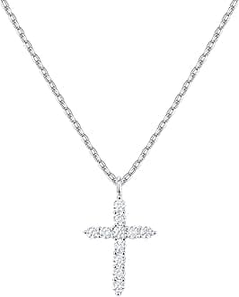 14K Gold Plated Cross Necklace for Women | Cross Pendant | Gold Necklaces for Women