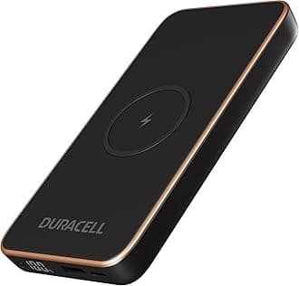 DURACELL Mobile Power Bank | Compatible with iPhone, iPad, Samsung, Android, and More | TSA Carry-on Compliant | Recharges Devices Up to 3X (10,000mAh Wireless + USB-C + USB-A)