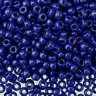 QPIXVB 1100PCS Blue Pony Beads,Blue Beads for Bracelets,Pony Bead for Jewelry Making and Crafts,Small Plastic Barrel Friendship Bracelet Bead