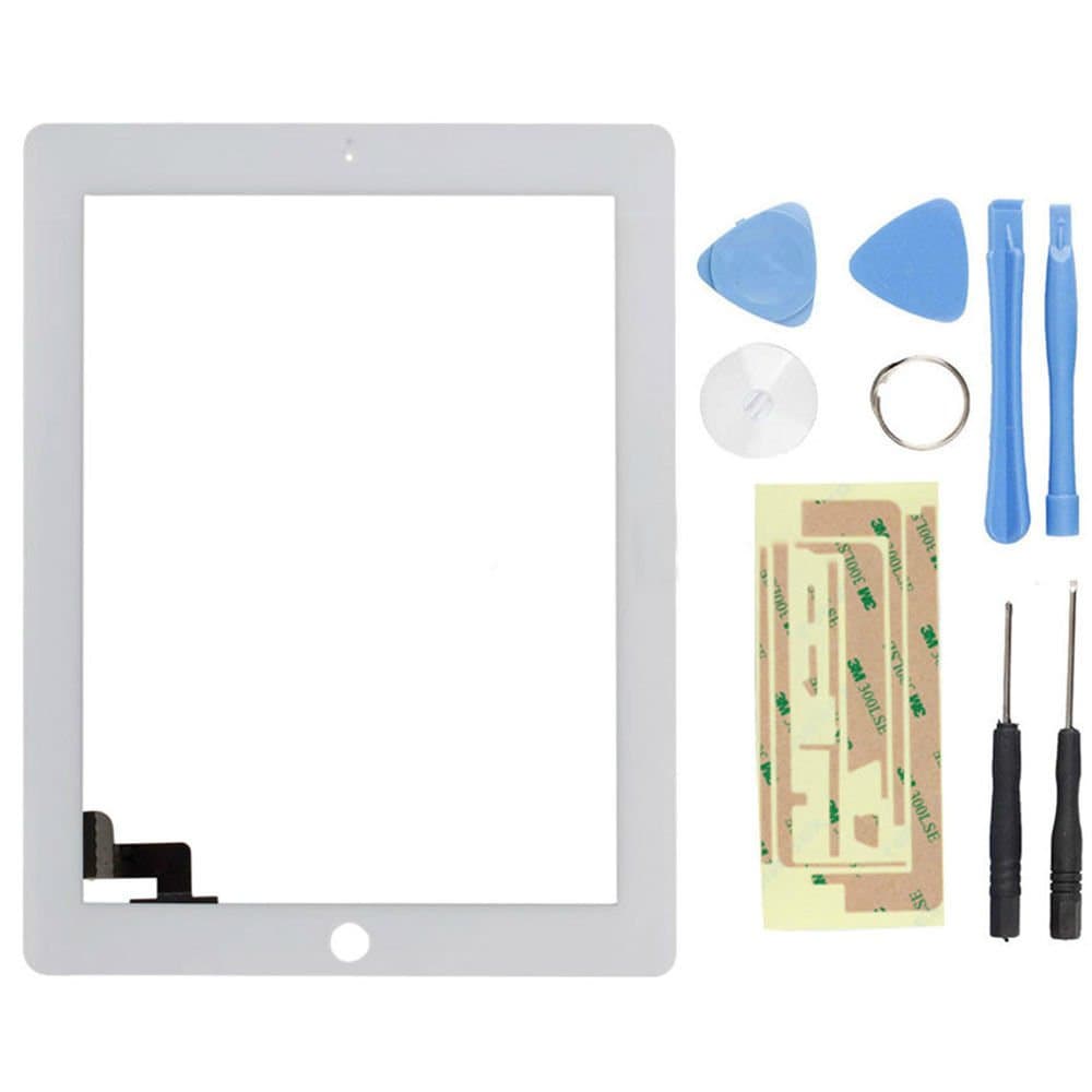 Shared Dream Electronics Digitizer Touch Screen Replacement Glass for iPad 2 White