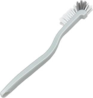 Kitchen Scrub Brush, Right Angle Cleaning Brush for Sink Household Dish Pot Pan Edge Corners, Stiff Brushes for Small Spaces Grout Tile Lines Deep Cleaning with Stiff Bristles