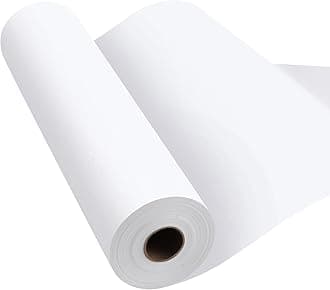 Phinus Craft Paper Roll 15''×2400'', Industrial-Grade Kraft Paper Roll, White Easel Paper Roll for Kids for Moving, Gift Wrapping, Wall Art, Table Runner, Floor Covering, Packing, Bulletin Board Paper