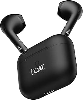 boAt Airdopes Alpha TWS Earbuds with upto 35 Hours Playback, ASAP Charge, BEAST Mode, boAt Signature Sound, ENx Technology, IPX5(Jet Black)