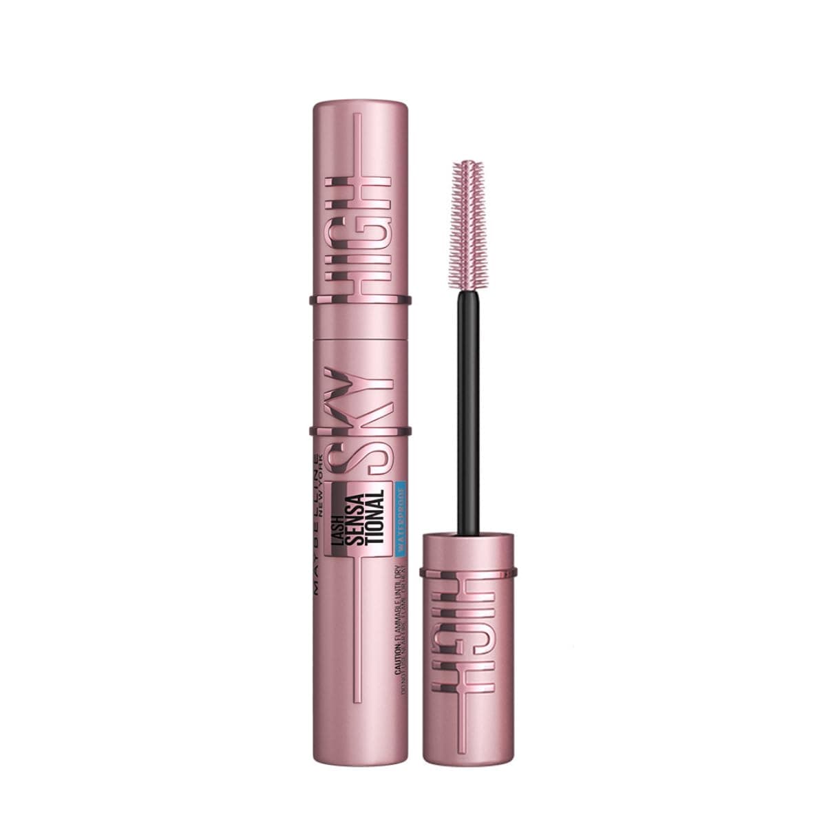 New York Lash Sensational Sky High Mascara, Very Black, Lengthening and Volumizing Mascara With Bamboo Extract & Fibres, Ophthalmologist tested and Waterproof | 6ml