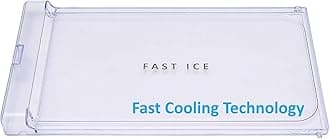 Freezer Door with Lock Compatible with Whirlpool Genius/GENY/Imfresh/Fusion/ICE Magic Single door, Transparent (Big Handle Height = 18.8 cm & Length = 36 cm)