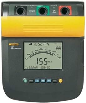 Fluke High-Voltage Digital Megohmmeter with Preset and Adjustable Test Voltages, 600V Voltage Detection, Leakage Current to 2mA, Capacitance to 20 Microfarads
