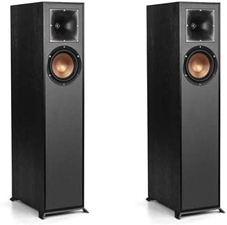 Reference R-610F Floorstanding Speaker, Black, Pair