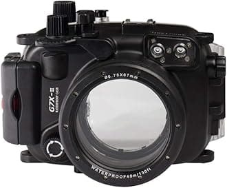 Seafrogs for Canon G7X Mark II 40m/130ft Underwater Housing Camera Diving Waterproof Housing case(Housing + Red Filter)