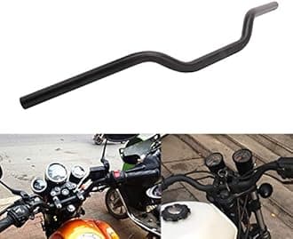 AnXin 1" 25MM Drag Handlebars Tracker Handle Bars Universal for Sportster XL 883 1200 Bobber Custom Chopper Softail Dyna Euro Style Black