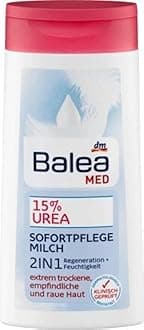 Balea Med body milk 15% urea immediate care, 250 ml (pack of 2) - German product