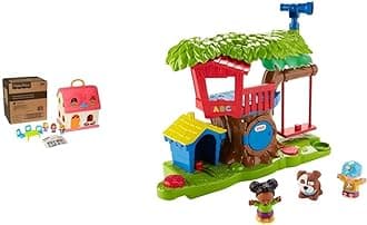 Fisher-Price Little People Surprise & Sounds Home [Amazon Exclusive] & Little People Swing & Share Treehouse