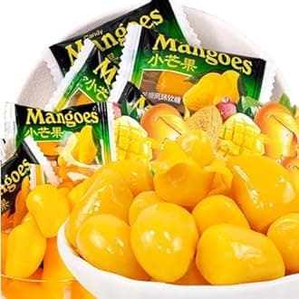 Mango Peelable Candy 100g/200g/400g/bag, Mango Soft Candy, Fruit Juice Fudge, Peeling Gummy Candy, Healthy Desserts, Wedding Candies, Sweets,peelable gummies，Instant Chinese Snacks (400g/bag)