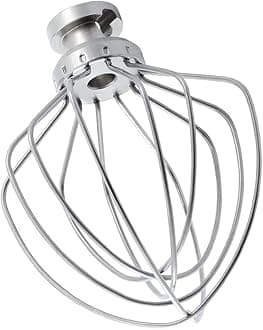 Stainless steel Wire Whip Attachment for KitchenAid Tilt-Head Stand Mixer Accessory K45WW Replacement, Egg Cream Stirrer, Cakes Mayonnaise Whisk, Whipping Egg White, Dishwasher Safe