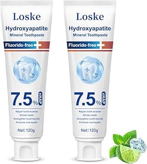 Hydroxyapatite Toothpaste for Stronger Teeth, Natural Remineralization Formula, Fluoride Free Whitening and Enamel Protection for Sensitive Teeth (2)