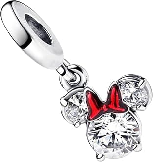 Film Cartoon Characters Charms for Women Beads Dangle Bracelet Necklace 925 Sterling Silver with 5A Cubic Zirconia,Mother's Day Birthday Christmas Ainmation Jewelry Collection Gifts