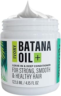 Ivory Batana Oil for Hair Growth Dr Sebi Organic - Authentic Batana Hair Mask from Honduras - Natural Hair Growth Product - Coconut Aroma - 4oz Jar