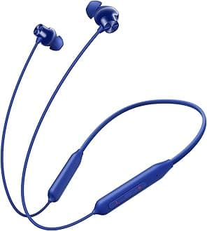 Bullets Wireless Z2 Bluetooth in Ear Earphones with mic, Bombastic Bass – 12.4 mm Drivers, 10 Mins Charge – 20 Hrs Music, 30 Hrs Battery Life, IP55 Dust & Water Resistant (Beam Blue)