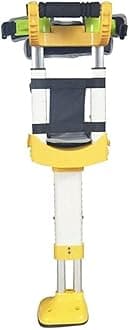 Adjustable Hand Free Knee Crutch Single Leg Telescopic Non-slip Walker for Patients for Injury/Disability/Elderly Supports Up