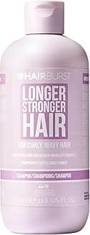 HAIR BURST Wavy & Curly Hair Shampoo — Sulfate, SLS, Paraben Free, CGM Approved - Nourishing Amino Acids, Almond Extract & Cherry Oil - Curl Enhancing, Frizz Control & Moisturising