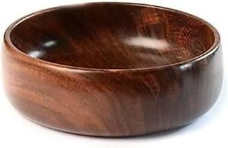 Wooden Multipurpose Round Serving Bowl for Breakfast, Snacks, Soup, and Salads | 6 Inch Serveware for Home & Kitchen, Pack of 1