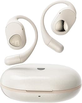 Open Ear Headphones Over Ear Buds, Upgraded Gofree2 Bluetooth V5.3 Stereo Earbuds with Bass Boost, 35Hrs Sports Earphones with Earhooks, IPX5 Waterproof Headsets for Workouts,Stable Comfort