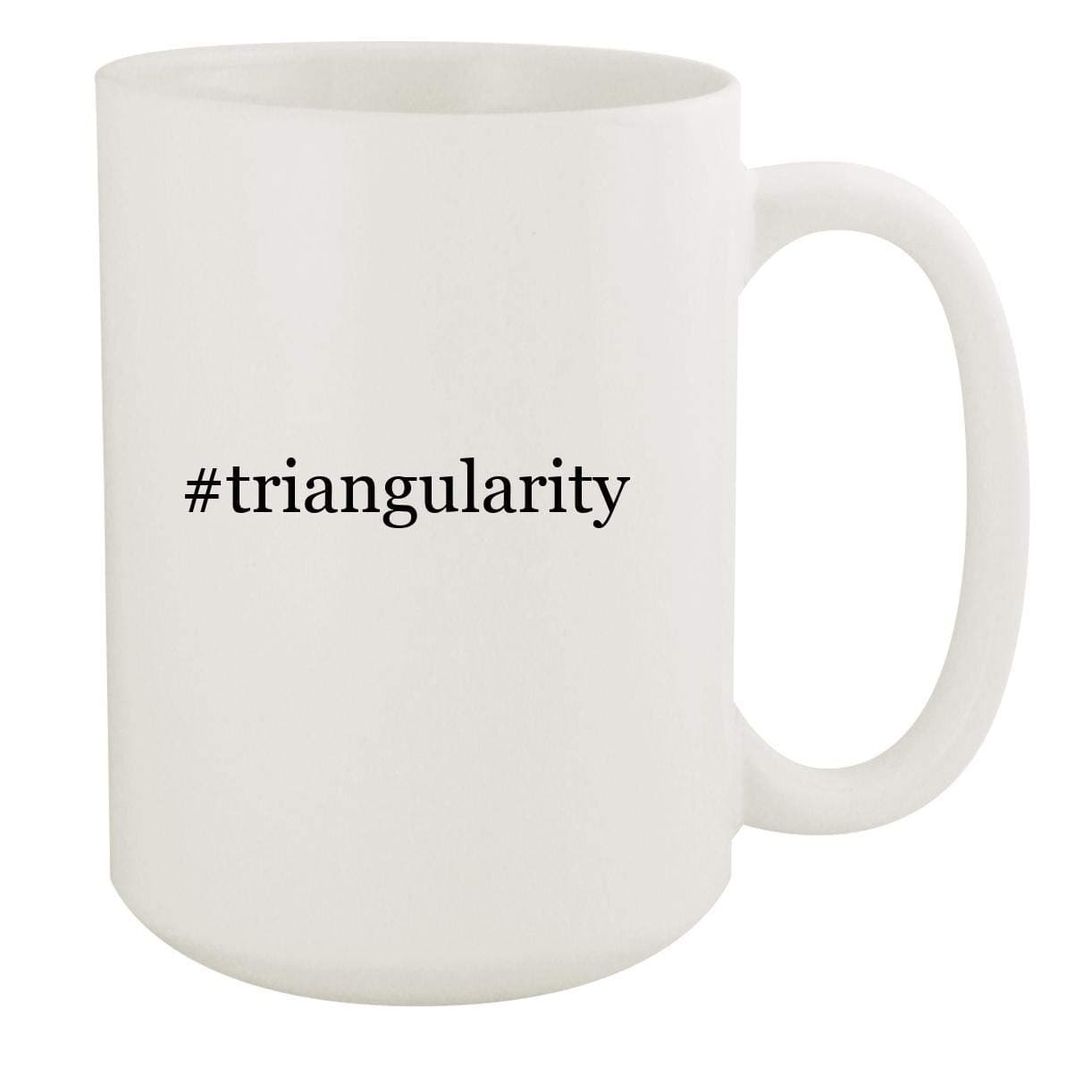 #triangularity - 15oz Hashtag White Ceramic Coffee Mug