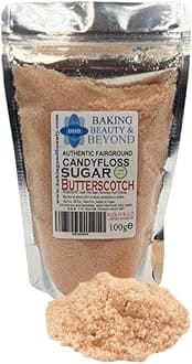 Baking Beauty and Beyond Premium Candy Floss Sugar 100g - Butterscotch Flavour