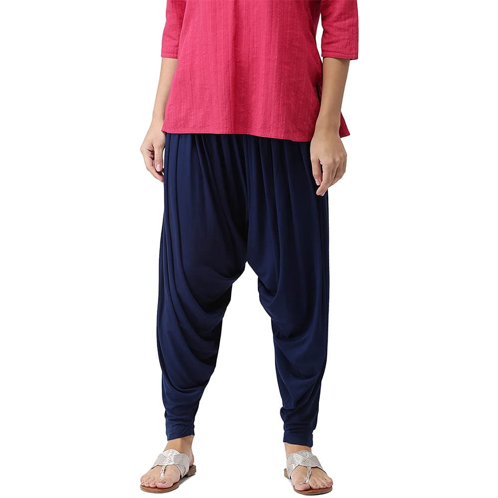 GO COLORSWomen's Solid Patiala Pants