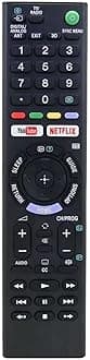Universal for All Sony Bravia Remote for Smart Tv LCD LED OLED QLED UHD 4K Andriod Without Voice Hotkeys Netflix and YouTube