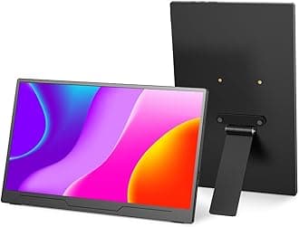 UPERFECT Mobile Monitor VESA Holder Stand 270 Degree Adjustable 4.0 lbs (1.8 kg) Load Capacity Compatible with VESA75 Screws Aluminum Alloy for Mobile Display 13.3" 15.6" 17.3"