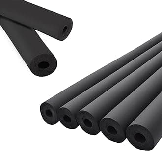 Pipe Insulation Foam Tube - 3/8"ID Foam Tubing for AC Unit, Guitar Stands, Exercise Machine Handle and Roof Rack (3/8"ID x 3/8"TK)