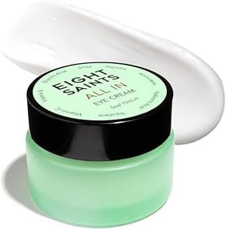 Eight Saints All In Eye Cream, Natural and Organic Anti Aging Under Eye Cream to Reduce Puffiness, Wrinkles, and Under Eye Bags, Dark Circles Under Eye Treatment, 0.5 Ounces##