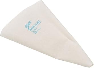 Ateco Plastic Coated Canvas Decorating Bag, 10-Inch, Reusable, Made in USA, White