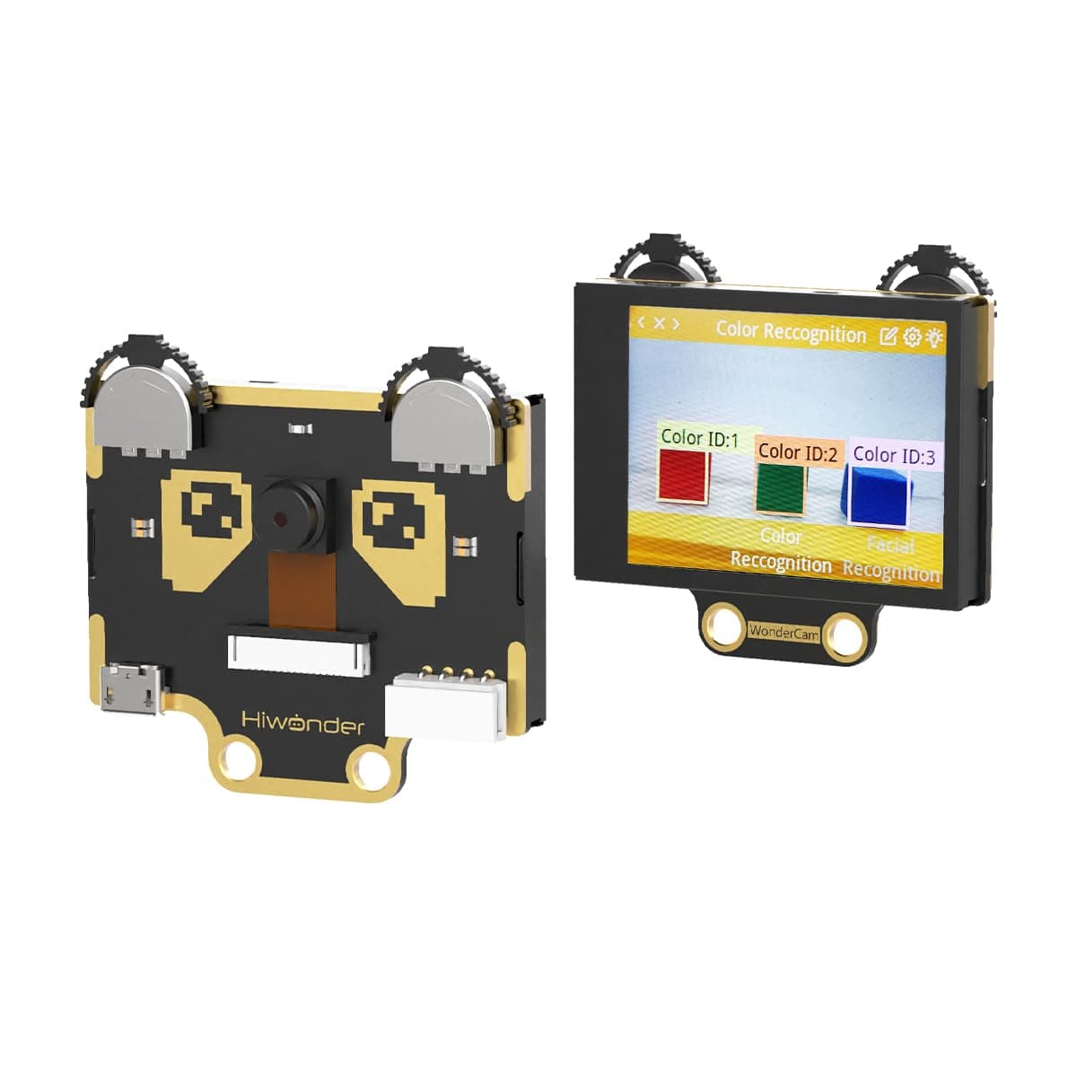 AI Vision Camera Module for Arduino Raspberry Pi Microb ESP32 STM32 Robot Vision Sensor USB Smart Camera with Fill Lights, Object/Color/Face/Tag/QR Recognition, Feature Detect, Line Track - WonderCam