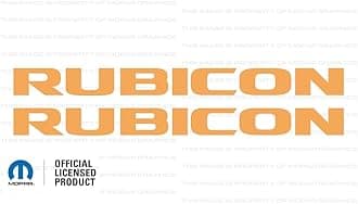Decal Mods Rubicon Hood Graphic Decal/Sticker fits Jeep Wrangler JK (2007-2018) Grabber Orange CGRABORA (Set of 2) | SJ1Y3