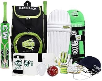 Bullet Right Hand Cricket Complete Set Kit Pack Sports Bundle with Accessories Full Size Youth Unisex Men Senior Adult