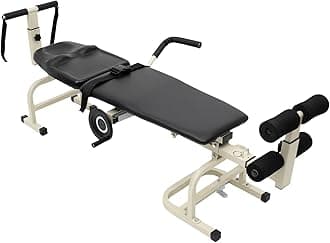 Lumbar Decompression Table with Cervical Traction Full Body Stretching Device for Neck Back Knee Hip Pain Relief Up to 264.5 lbs Weight Capacity