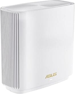 ASUS ZenWiFi XT9 AX7800 Tri-Band WiFi 6 Mesh WiFi System, 802.11ax, up to 5700 sq ft & 6+ rooms, AiMesh, Lifetime Free Internet Security, Parental Controls, Easy Setup - White