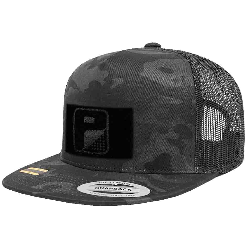 Pull Patch Hat Snapback Trucker Cap Surface to Attach Patches Camo