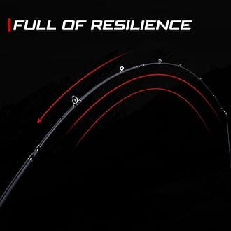 Goture Travel Fishing Rods, 4 Piece Fishing Pole with Case/Bag,Surf Casting/Spinning Rod,Ultralight Fishing Baitcasting Rod 8ft for Saltwater Trout, Bass, Walleye, Pike