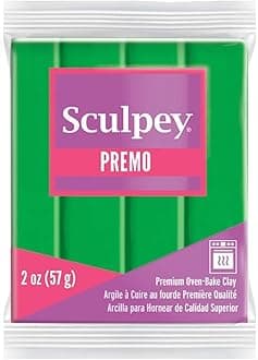 Sculpey Premo Polymer Clay (2 Ounces, Green)