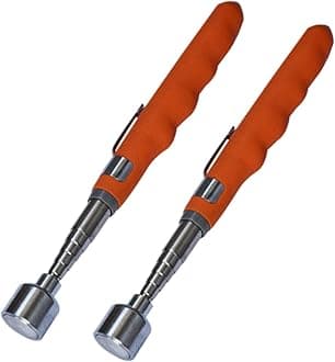 2 PCS Telescoping Magnetic Pick Up Tool Extendable 31" 20 lb Telescopic Magne...
