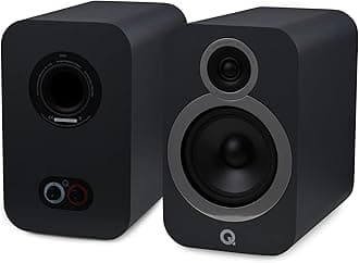 3030i Bookshelf Speakers Pair Graphite Grey - Featuring 2-way Reflex Enclosure Type, 165mm (6.5") Bass Driver, and 22mm (0.9") Tweeter - Stereo Speakers Hifi/Passive Speakers