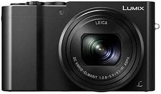Panasonic Lumix DMC-TZ100 Digital Camera 20.9 Megapixels 10x Optical Zoom Black (Renewed)
