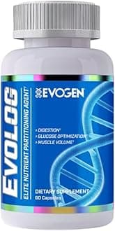 Evogen Evolog - Glucose Disposal Agent (GDA) & Elite Nutrient Partitioning | Mass Gainer & Weight Gainer for Women & Men | Supports Digestion, Glucose Optimization, Muscle Volume | 60 Capsules