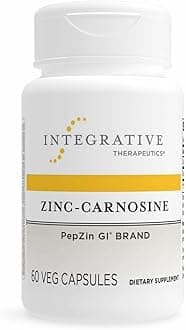 Zinc-Carnosine - Digestive & Gut Health Support* - GI Tract Supplement - Vegan, Gluten-Free & Dairy-Free - 60 Capsules (60 Servings)