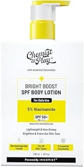Bright Boost SPF Body Lotion With 5% Niacinamide & SPF 50+ PA++++ 24 hours Moisturization Lightweight & Non-Greasy Formula 236ml