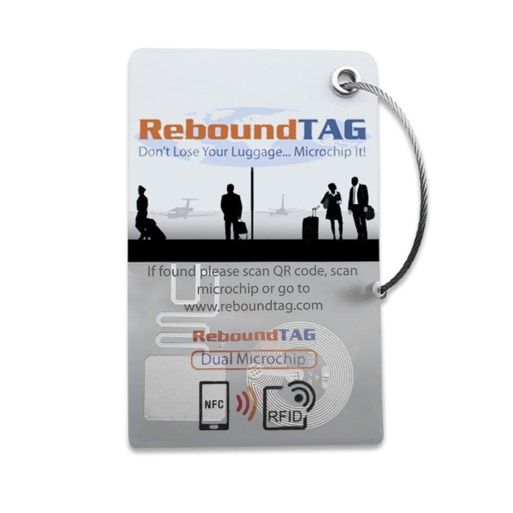 Smart Luggage Tag: RFID, NFC, QR Code: Includes Customer Service Contact To Help You Find Your Lost Luggage worldwide