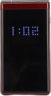 Focket Senior Flip Phone, Unlocked Big Cell Phone with 2.8 Inch Dual Screen, SOS & High Volume, 5900mAh Easy to Use Standby Basic for Elderly Kids (Red)