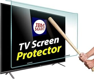- 43 Inch TV Screen Protector - Tempered Glass Guard, 9H Hardness, Scratch resistance, Crystal Clear | 3 mm Thickness